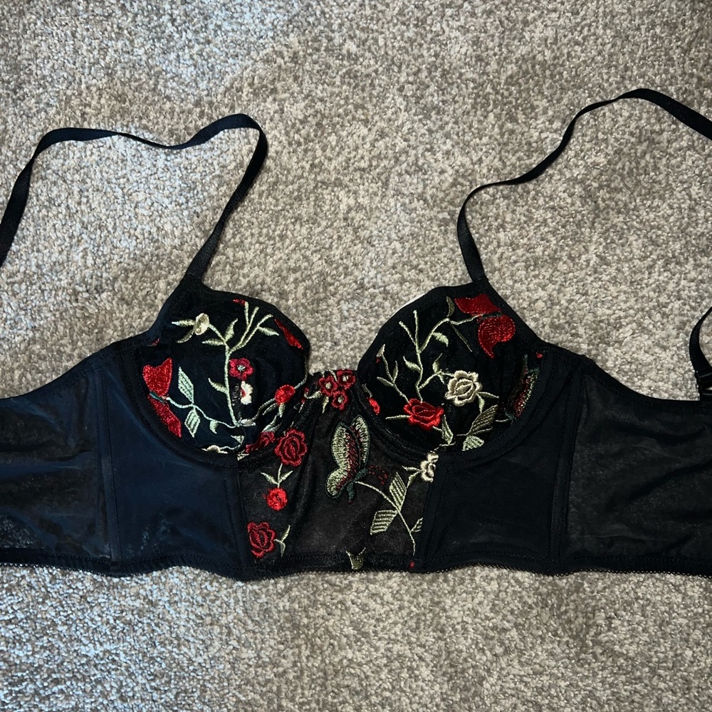 Embroidered Corset Top